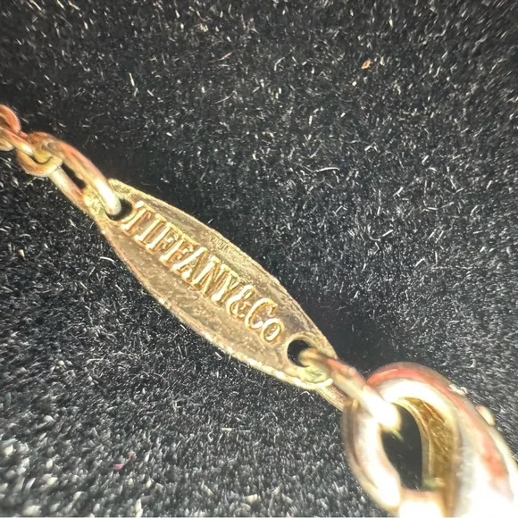 VTG Tiffany & Co. 925 Silver Circle 1837 Pendant 17” Necklace - Picture 6 of 8